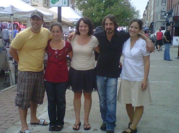 Mary Ann's five children together at a community event
